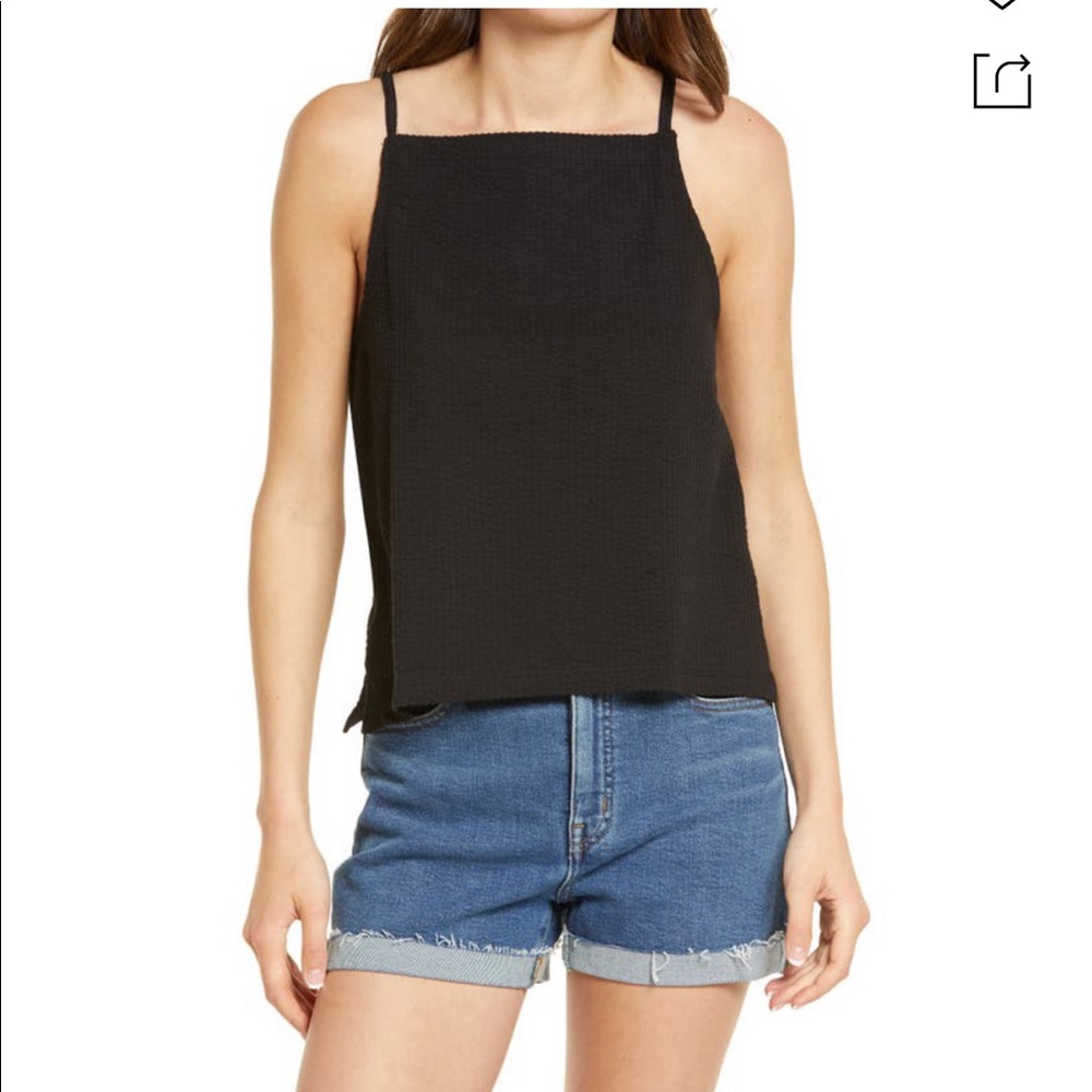 Madewell Apron tank top black size L